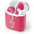 Pink Glitter Music Note Apple AirPods Skin