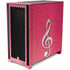 Pink Glitter Music Note Corsair 4000D Tempered Glass Mid-Tower ATX Case Skin