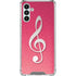 Pink Glitter Music Note Galaxy A13 5G Clear Case