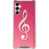 Pink Glitter Music Note Galaxy A15 5G Clear Case