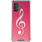 Pink Glitter Music Note Galaxy A32 5G Clear Case