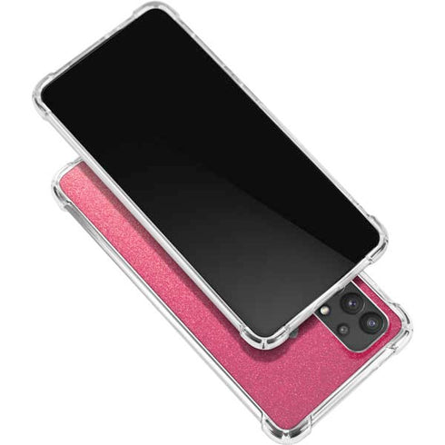 Pink Glitter Music Note Galaxy A32 5G Clear Case