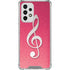 Pink Glitter Music Note Galaxy A33 5G Clear Case
