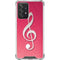 Pink Glitter Music Note Galaxy A52 5G Clear Case