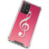 Pink Glitter Music Note Galaxy A52 5G Clear Case