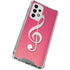 Pink Glitter Music Note Galaxy A53 5G Clear Case