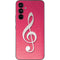 Pink Glitter Music Note Galaxy A54 5G Skin