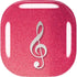Pink Glitter Music Note Galaxy Buds Live Skin