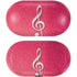 Pink Glitter Music Note Galaxy Buds Skin