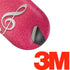 Pink Glitter Music Note Galaxy Buds Skin
