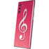 Pink Glitter Music Note Galaxy Note 10 Skin