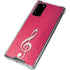 Pink Glitter Music Note Galaxy Note20 5G Clear Case