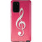 Pink Glitter Music Note Galaxy Note20 5G Pro Case