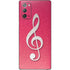 Pink Glitter Music Note Galaxy Note20 5G Skin