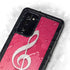 Pink Glitter Music Note Galaxy Note20 5G Waterproof Case