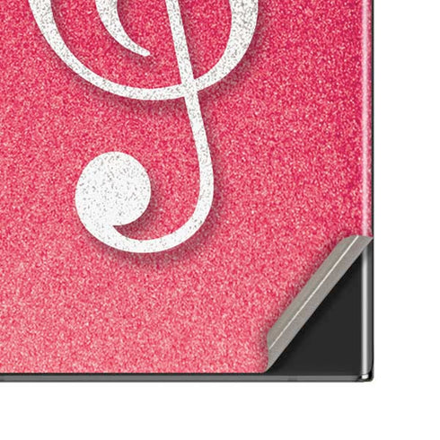 Pink Glitter Music Note Galaxy Note20 Ultra 5G Skin