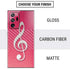Pink Glitter Music Note Galaxy Note20 Ultra 5G Skin