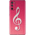 Pink Glitter Music Note Galaxy S20 Fan Edition Skin