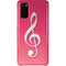 Pink Glitter Music Note Galaxy S20 Lite Case