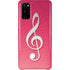 Pink Glitter Music Note Galaxy S20 Lite Case