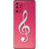 Pink Glitter Music Note Galaxy S20 Plus Skin