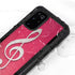 Pink Glitter Music Note Galaxy S20 Plus Waterproof Case