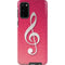 Pink Glitter Music Note Galaxy S20 Pro Case