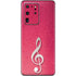 Pink Glitter Music Note Galaxy S20 Ultra 5G Skin