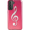 Pink Glitter Music Note Galaxy S21 5G Pro Case