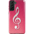 Pink Glitter Music Note Galaxy S21 FE Pro Case