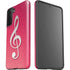 Pink Glitter Music Note Galaxy S21 FE Pro Case