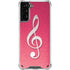 Pink Glitter Music Note Galaxy S21 Plus 5G Clear Case