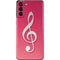 Pink Glitter Music Note Galaxy S21 Plus 5G Skin