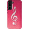 Pink Glitter Music Note Galaxy S22 Plus Pro Case