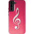 Pink Glitter Music Note Galaxy S22 Plus Pro Case