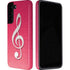 Pink Glitter Music Note Galaxy S22 Plus Pro Case