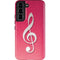 Pink Glitter Music Note Galaxy S22 Pro Case