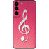 Pink Glitter Music Note Galaxy S22 Skin