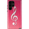 Pink Glitter Music Note Galaxy S22 Ultra Pro Case