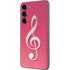 Pink Glitter Music Note Galaxy S23 Plus Skin