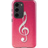 Pink Glitter Music Note Galaxy S23 Pro Case