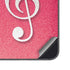 Pink Glitter Music Note Galaxy S23 Skin