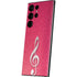 Pink Glitter Music Note Galaxy S23 Ultra Skin