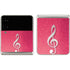 Pink Glitter Music Note Galaxy Z Flip3 5G Skin
