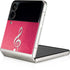 Pink Glitter Music Note Galaxy Z Flip3 5G Skin