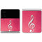 Pink Glitter Music Note Galaxy Z Flip4 5G Skin
