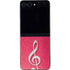 Pink Glitter Music Note Galaxy Z Flip5 5G Skin