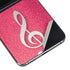 Pink Glitter Music Note Galaxy Z Flip5 5G Skin