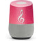 Pink Glitter Music Note Google Home Skin