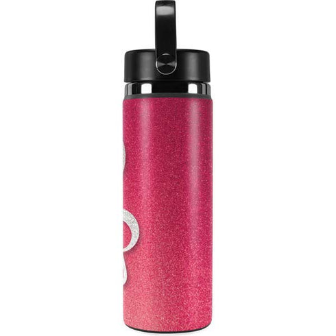 Pink Glitter Music Note Hydro Flask 20oz Wide Mouth Skin